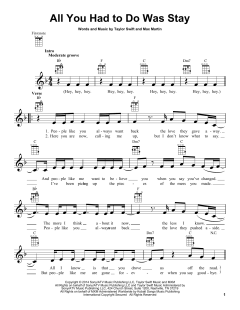 All You Had To Do Was Stay von Taylor Swift (Download) 