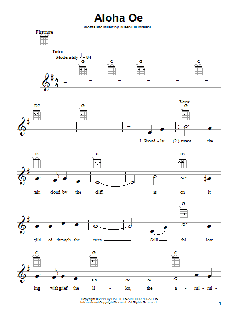 Aloha Oe von Queen Liliuokalani (Download) 