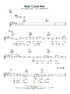 And I Love Her von The Beatles (Download) 