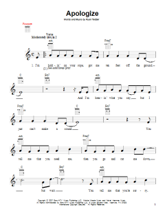 Apologize von Timbaland featuring OneRepublic (Download) 