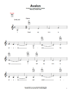 Avalon von Al Jolson (Download) 