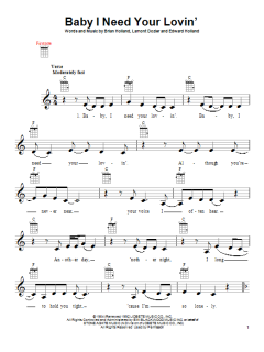 Baby I Need Your Lovin' von The Four Tops (Download) 