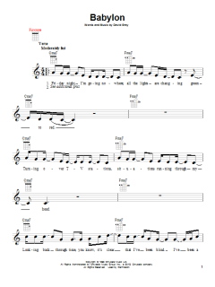 Babylon von David Gray (Download) 