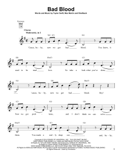 Bad Blood von Taylor Swift (Download) 