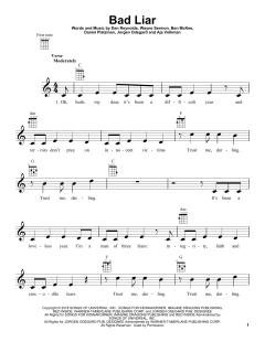 Bad Liar von Imagine Dragons (Download) 