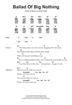 Ballad Of Big Nothing von Elliott Smith (Download) 