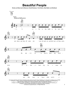 Beautiful People von Ed Sheeran (Download) 