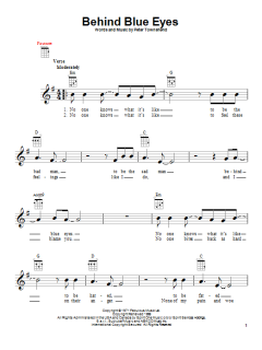 Behind Blue Eyes von Pete Townsend (Download) 