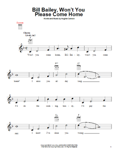 Bill Bailey, Won't You Please Come Home von Hughie Cannon (Download) 
