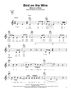 Bird On The Wire von Leonard Cohen (Download) 