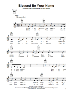 Blessed Be Your Name von Matt Redman (Download) 