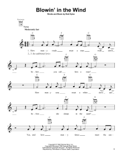 Blowin' In The Wind von Bob Dylan (Download) 