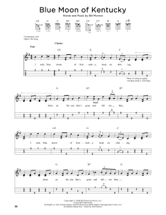 Blue Moon Of Kentucky von Bill Monroe (Download) 