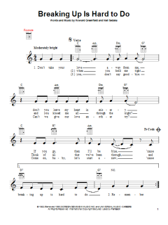 Breaking Up Is Hard To Do von Neil Sedaka (Download) 