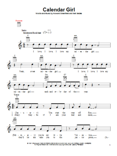 Calendar Girl von Neil Sedaka (Download) 