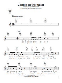 Candle On The Water von Helen Reddy (Download) 