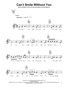 Can't Smile Without You von Barry Manilow (Download) 