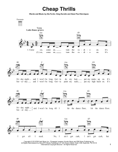 Cheap Thrills von Greg Kurstin (Download) 