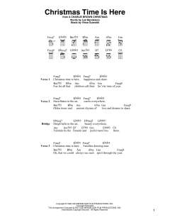 Christmas Time Is Here von Lee Mendelson (Download) 