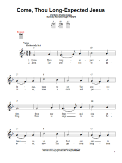 Come, Thou Long-Expected Jesus von Charles Wesley (Download) 