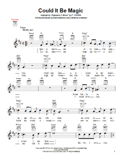 Could It Be Magic von Barry Manilow (Download) 