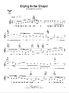 Crying In The Chapel von Elvis Presley (Download) 