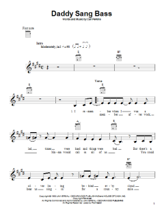 Daddy Sang Bass von Johnny Cash (Download) 