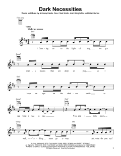 Dark Necessities von Red Hot Chili Peppers (Download) 