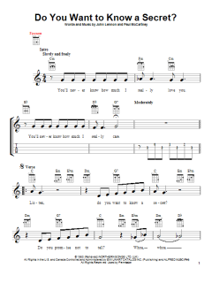 Do You Want To Know A Secret? von The Beatles (Download) 