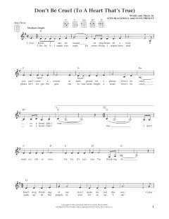 Don't Be Cruel von Elvis Presley (Download) 