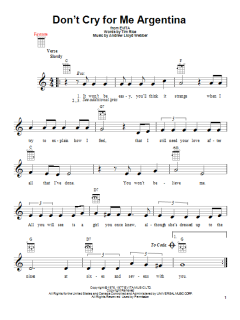 Don't Cry For Me Argentina von Tim Rice (Download) 