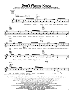 Don't Wanna Know von Adam Levine (Download) 