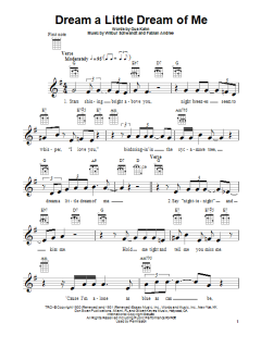 Dream A Little Dream Of Me von Gus Kahn (Download) 