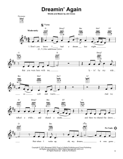 Dreamin' Again von Jim Croce (Download) 