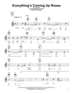 Everything's Coming Up Roses von Stephen Sondheim (Download) 