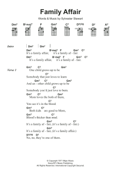 Family Affair von Sylvester Stewart (Download) 