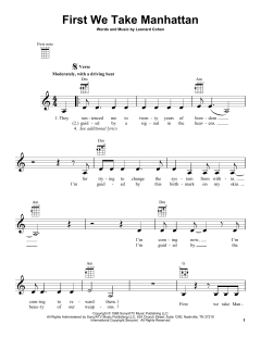 First We Take Manhattan von Leonard Cohen (Download) 