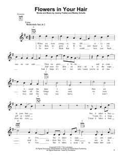 Flowers In Your Hair von The Lumineers (Download) 