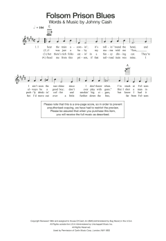 Folsom Prison Blues von Johnny Cash (Download) 