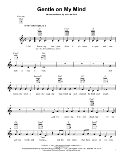 Gentle On My Mind von Glen Campbell (Download) 