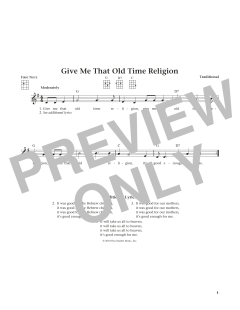Give Me That Old Time Religion von Traditional (Download) 