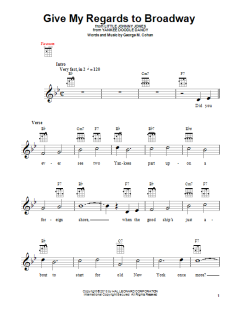 Give My Regards To Broadway von George M. Cohan (Download) 