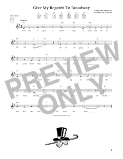 Give My Regards To Broadway von George M. Cohan (Download) 