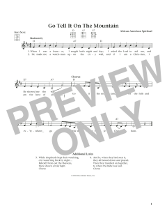 Go, Tell It On The Mountain von John W. Work Jr. (Download) 