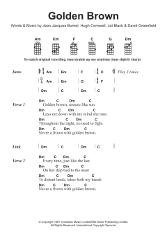 Golden Brown von The Stranglers (Download) 