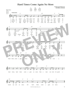 Hard Times Come Again No More von Stephen C. Foster (Download) 