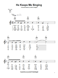 He Keeps Me Singing von Luther B. Bridgers (Download) 