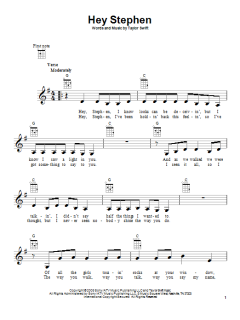 Hey Stephen von Taylor Swift (Download) 