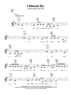 I Almost Do von Taylor Swift (Download) 