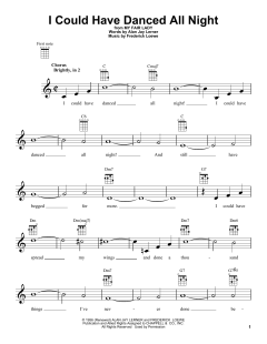 I Could Have Danced All Night von Frederick Loewe (Download) 